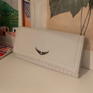 White Zadig & Voltaire trifold wallet